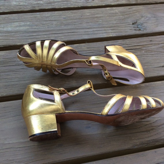 bronze gold sandals