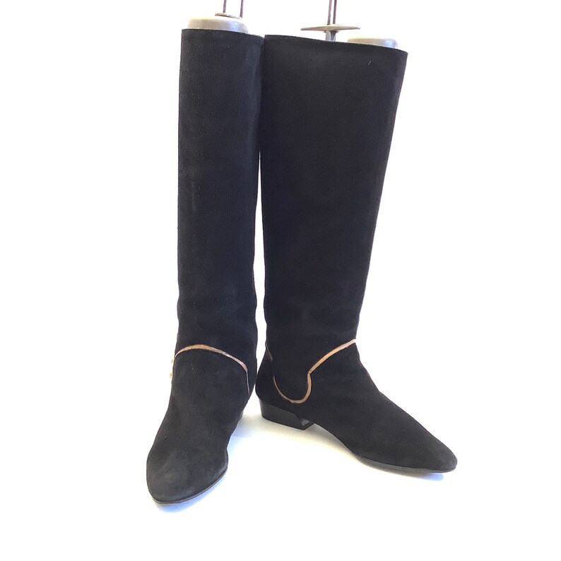 Bottines Vintage XAVIER DANAUD PARIS En Daim Bordeaux - Taille 36.5, Talon Aiguille 10 Cm