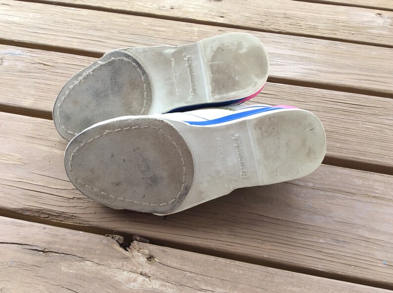 Vintage Brunswick bowling shoes 80s retro funky size 6.5 teal Etsy