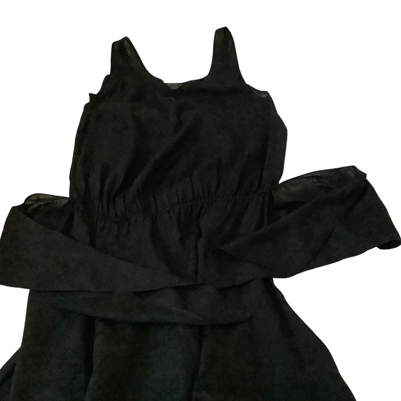 Vintage Carole Little lagenlook dress 8 to 10 black image 7