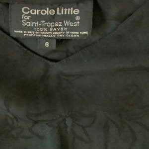 Vintage Carole Little lagenlook dress 8 to 10 black image 8