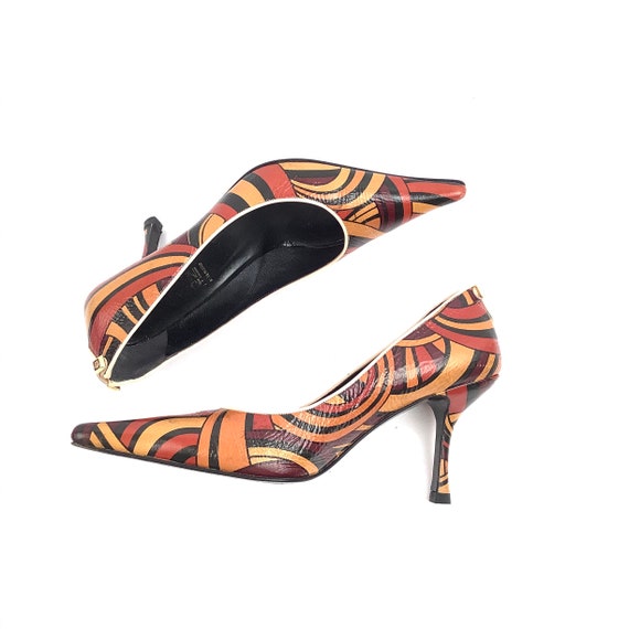 Versace Alia 115mm Leather Pumps - Farfetch