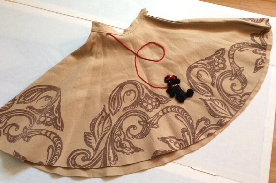True vintage poodle skirt mid Century Modern 1950s