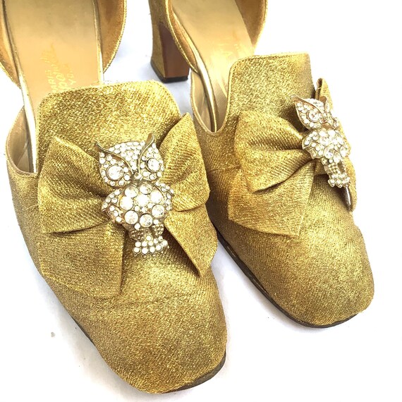 Schiaparelli Mod heels size 7 to 7.5 rare 1960 60… - image 8