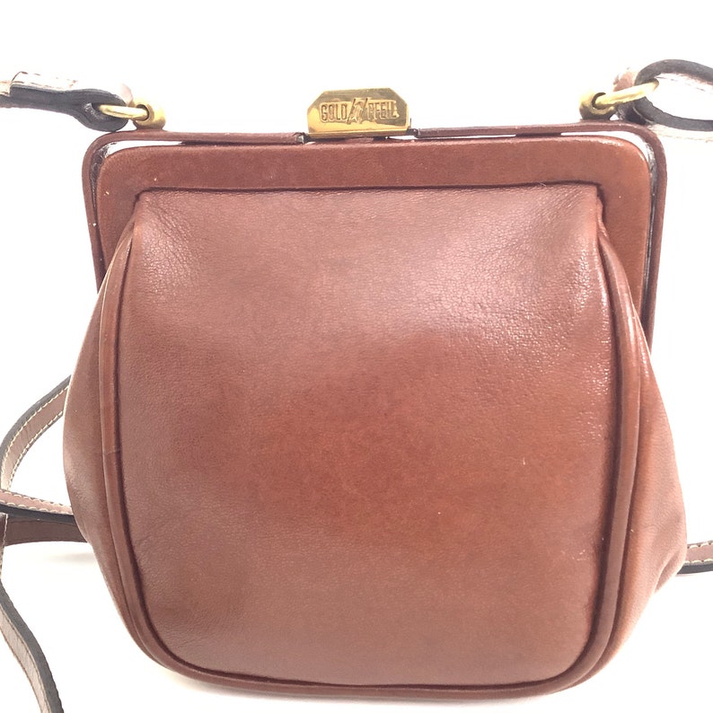 Gold Pfeil Vintage Crossbody Cross Body Bag Retro Leather Etsy
