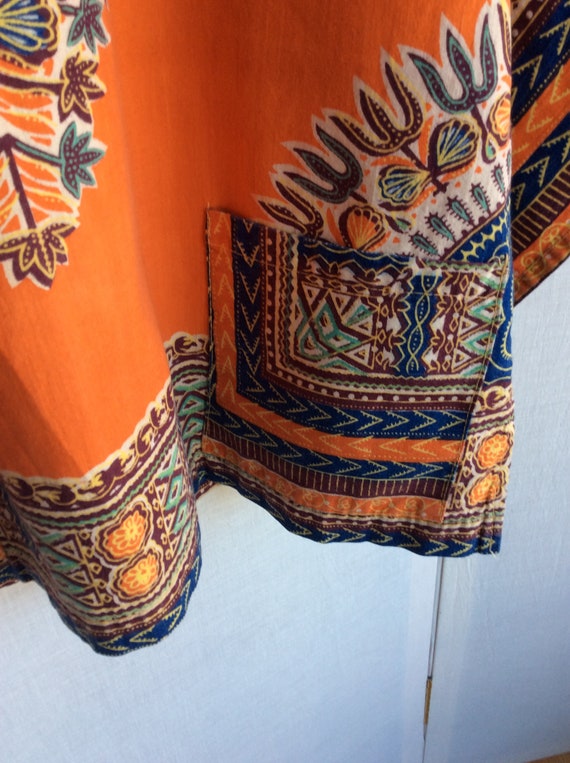 Vintage homemade hippie garb top blouse shirt boh… - image 4