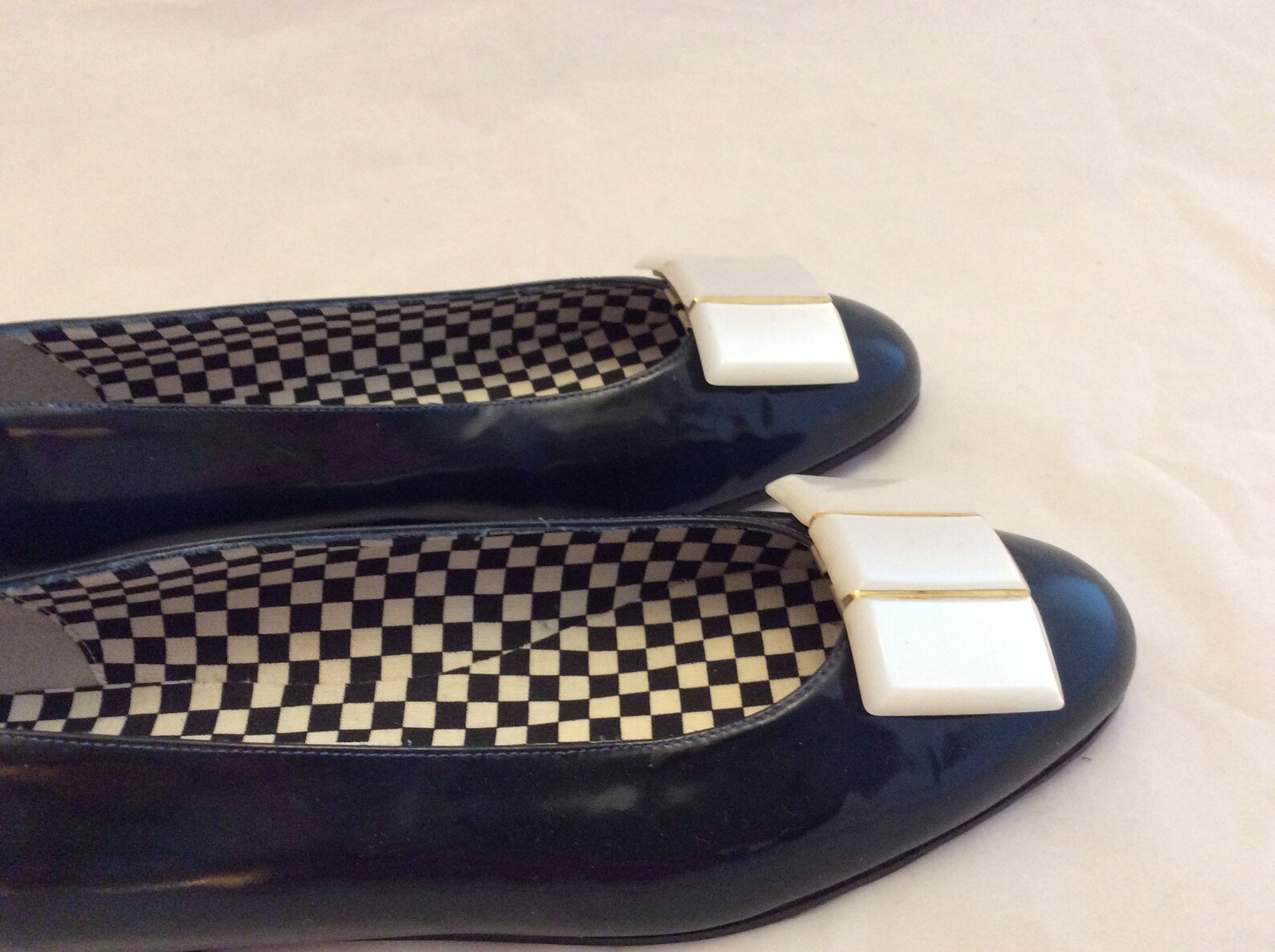vintage saks fifth avenue flat shoes ballet flats new old stock size 7 mod retro