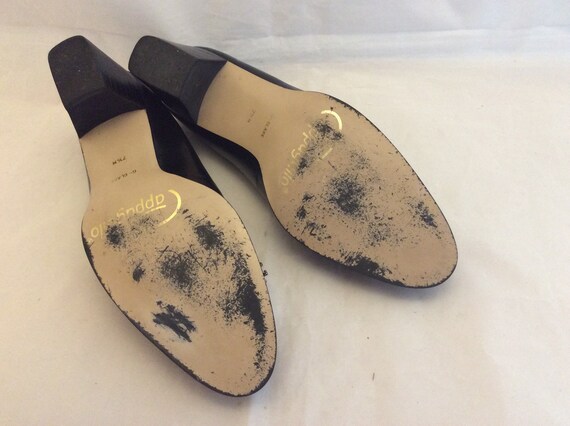 Pappagallo vintage mod chunky block heel shoes pu… - image 5