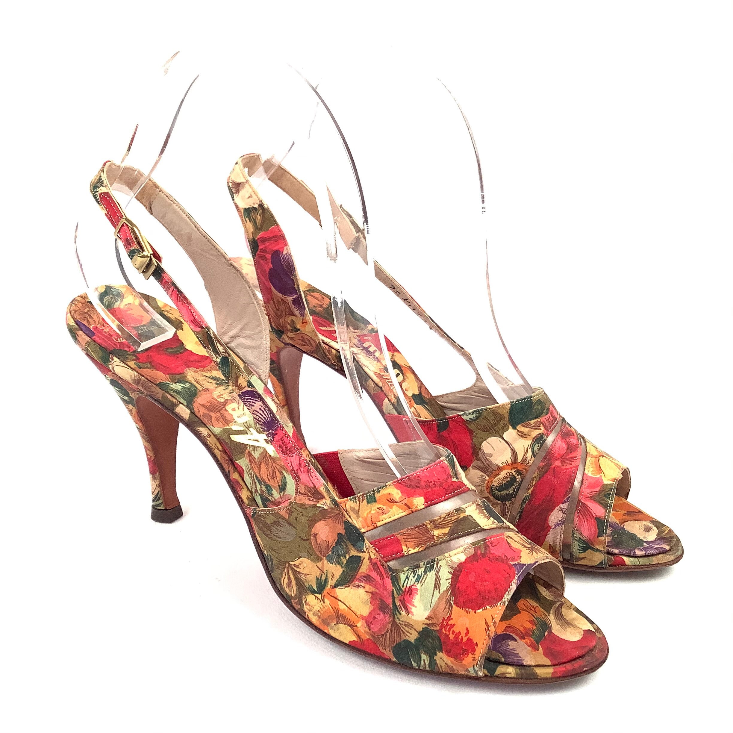 floral heels amazon
