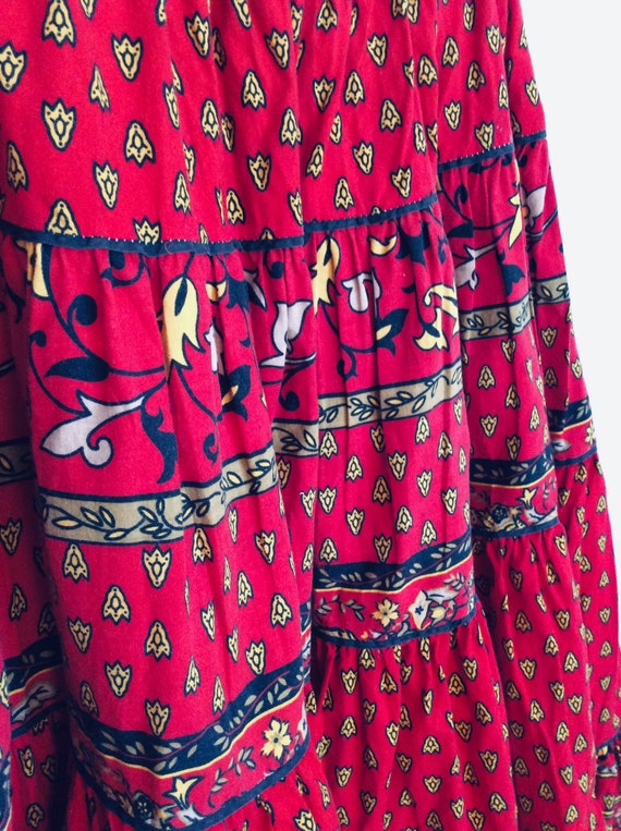 Vintage broomstick skirt cowboy western southwest fu… Gem