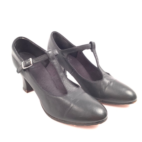 NOS Professional Dance Shoes Mary Jane Leather Si… - image 3