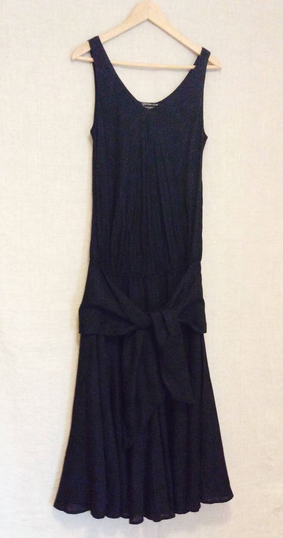 Vintage Carole Little lagenlook dress 8 to 10 blac