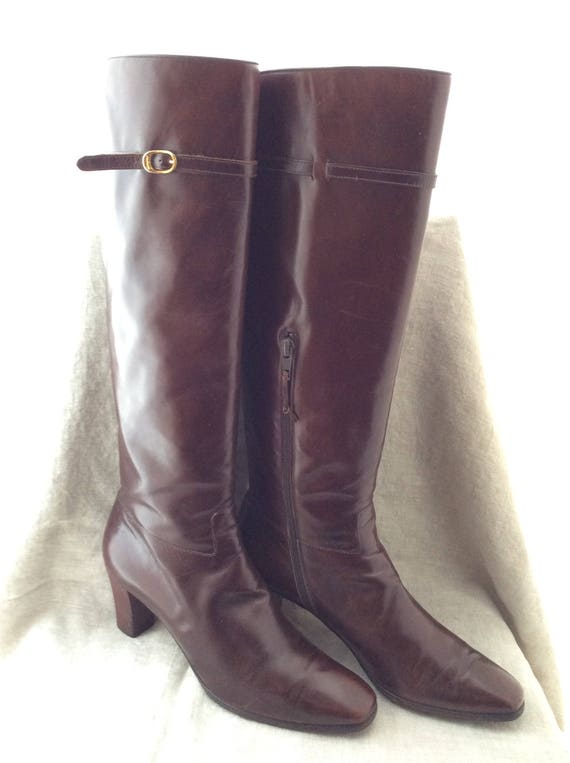 ferragamo leather boots