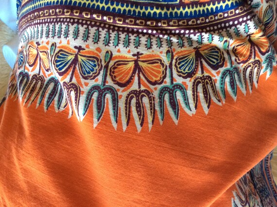 Vintage homemade hippie garb top blouse shirt boh… - image 6