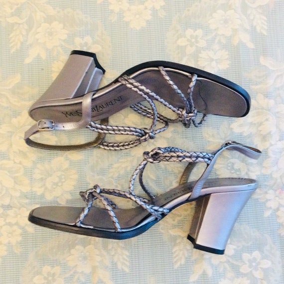 silver sandals size 8