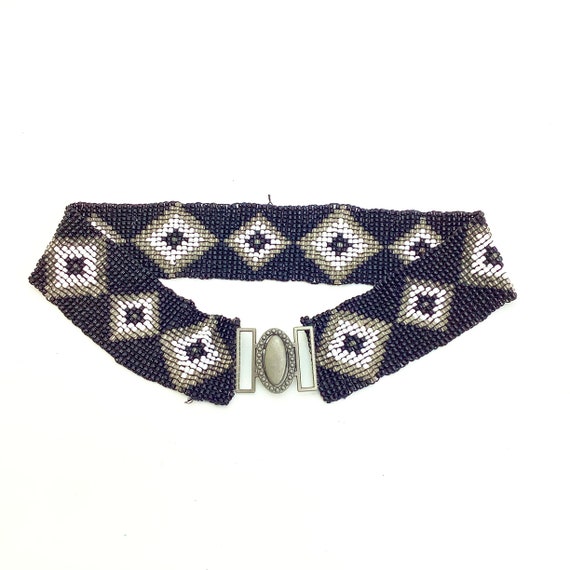 Vintage Native American Style Belt Glass Beads Be… - image 1