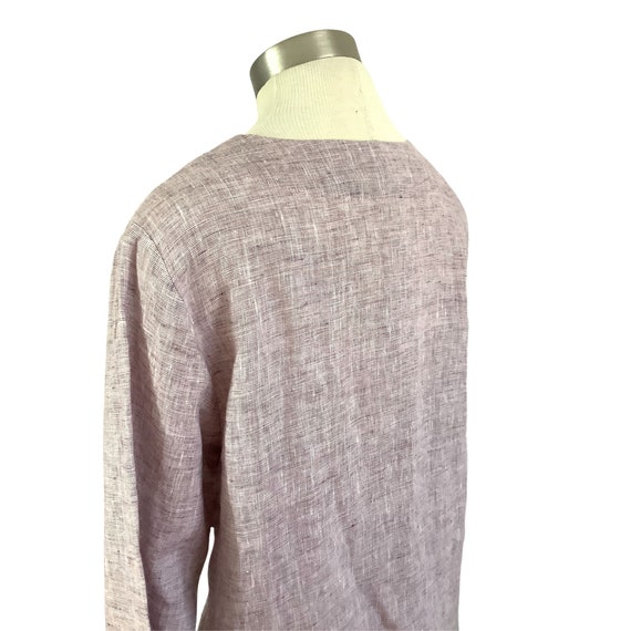 Flax Linen two piece set pants jacket top tunic e… - image 8