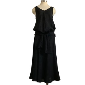 Vintage Carole Little lagenlook dress 8 to 10 black image 6