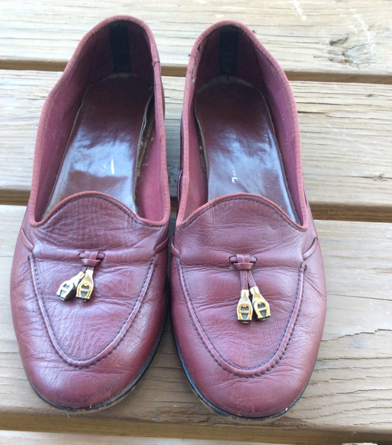 Vintage Designer Loafers Size 7 Etienne Aigner Retro - Etsy