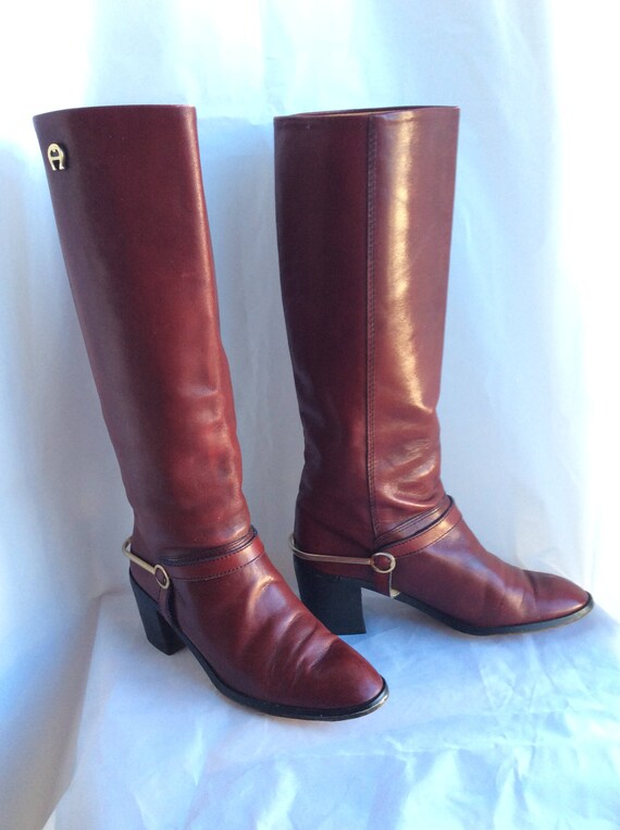 chunky heel riding boots