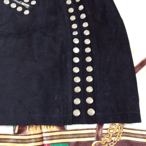 Two piece skirt and jacket mariachi style studded… - image 4
