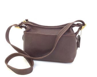 sac vintage Coach Crossbody petit sac à main à bandoulière rétro en détresse