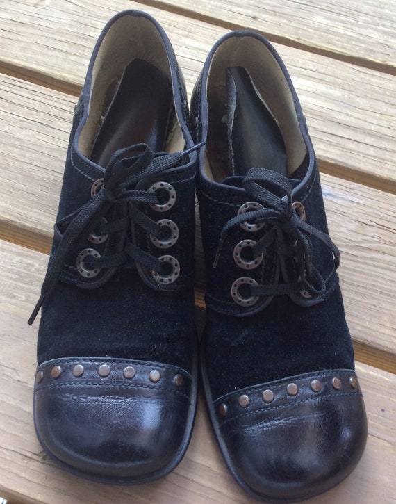 Size 8 Oxfords True Vintage Sbicca 60s Mod laceup… - image 6