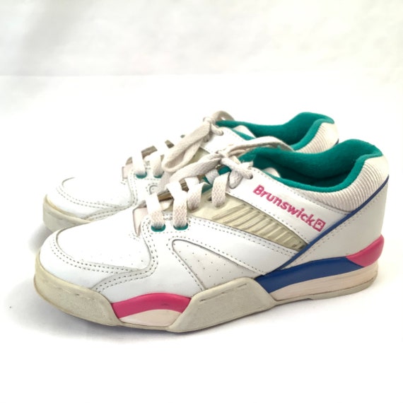 Vintage Brunswick bowling shoes 80s retro funky size … Gem