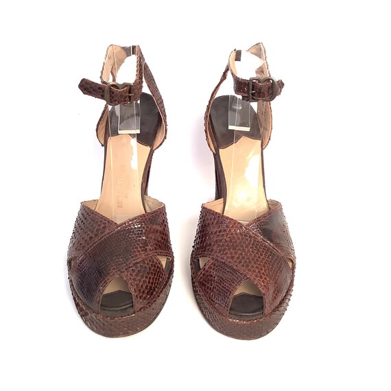 30s 40s platform heels size 7.5 Bonwit Teller Fif… - image 3