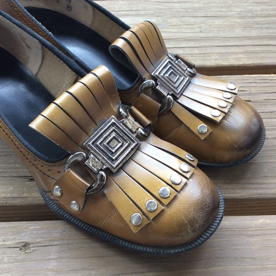60s mod loafers kilt shoes heels true vintage retr
