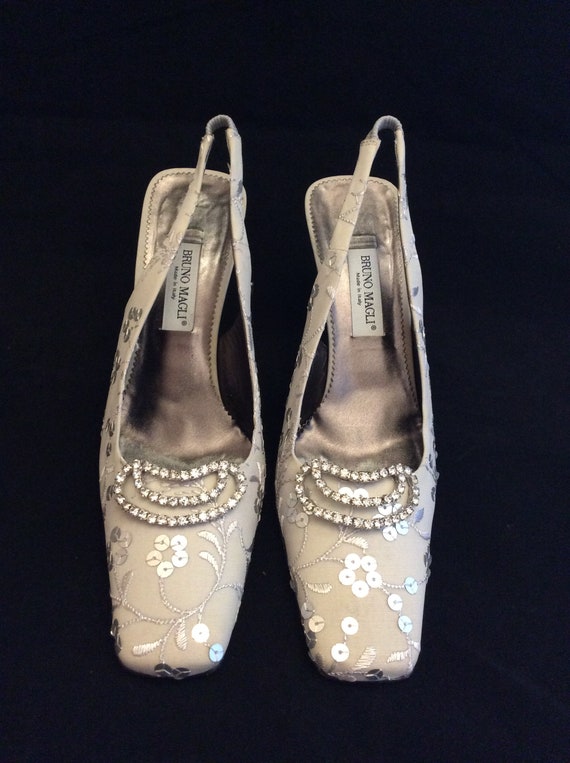 Size 7.5 Heels Vintage Bruno Magli wedding bride s