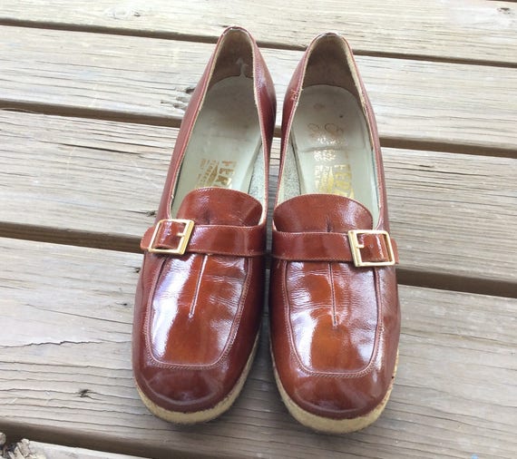 Vintage Salvatore Ferragamo loafers shoes 60s 70s… - image 2