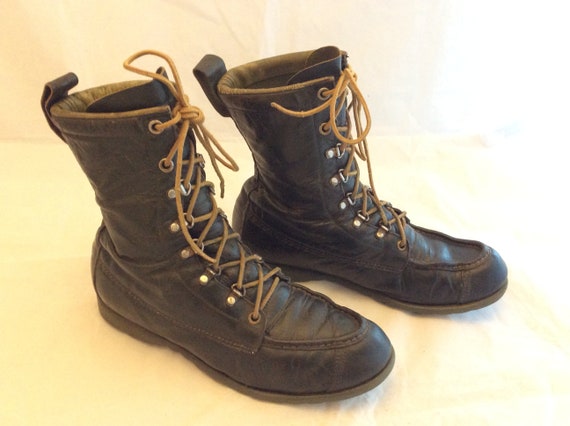 dark green boots