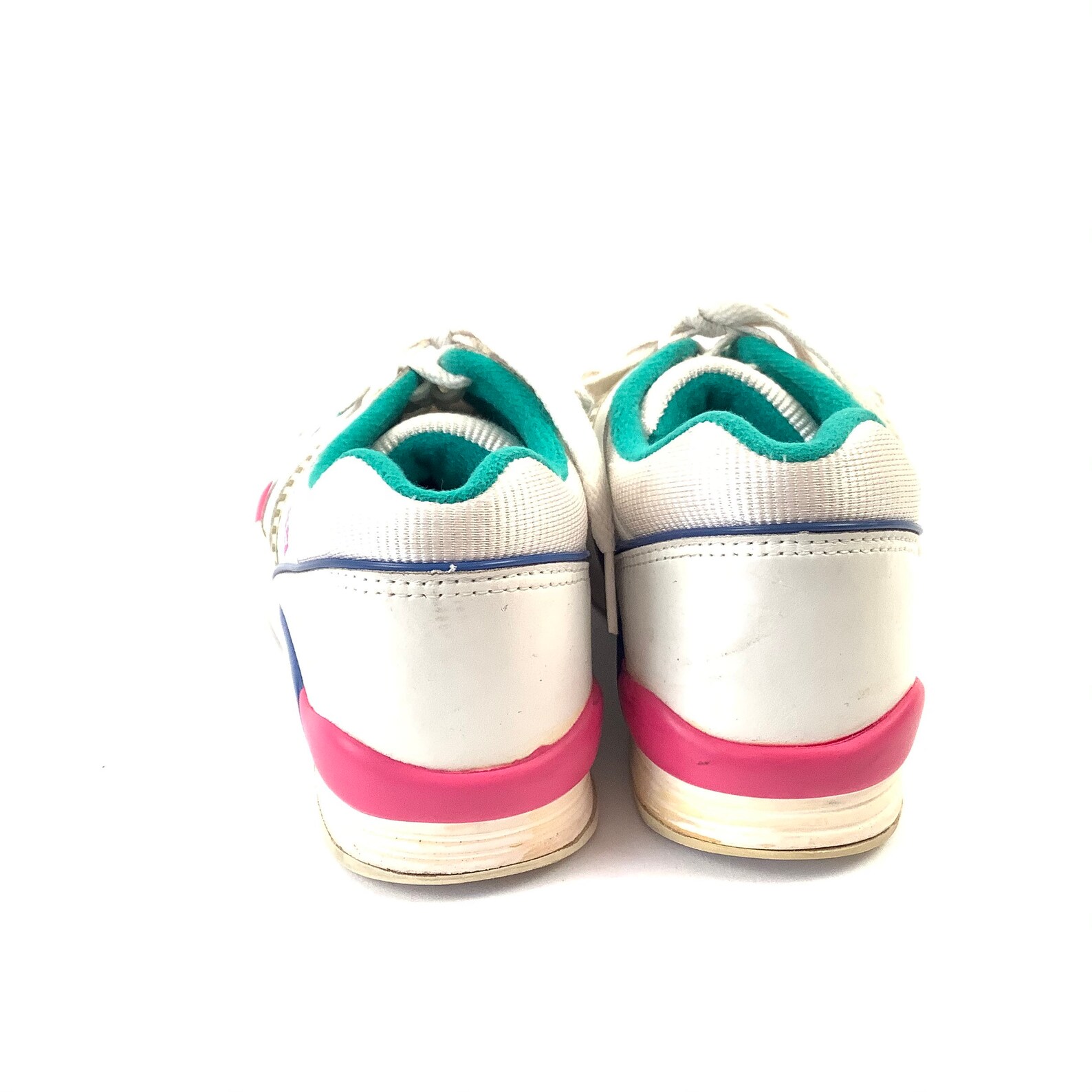 Vintage Brunswick Bowling Shoes 80s Retro Funky Size 6.5 Teal Pink Blue Old School Etsy