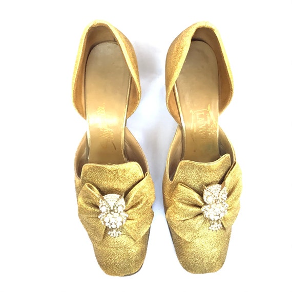 Schiaparelli Mod heels size 7 to 7.5 rare 1960 60… - image 2