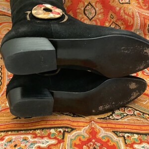 Bottes Western Xavier Danaud Taille 35 - Cuir Gris, Vintage Années 80, Talon 7 Cm