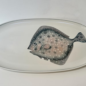 Villeroy & Boch Atlantic Dinner Plate 20&quot; Oval Serving Platter Flounder