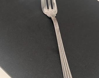 Christofle Aria Gold SERVING FORK 10" (Silverplate, Gold Accents)