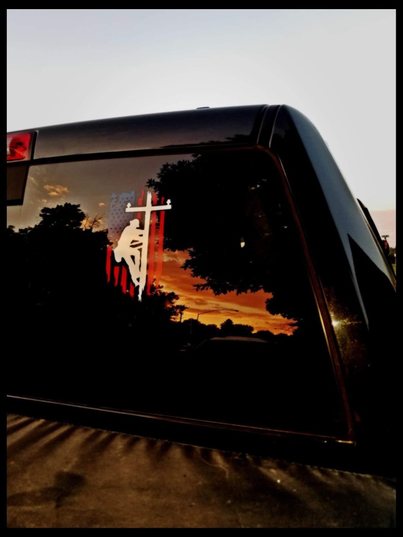 American lineman decal