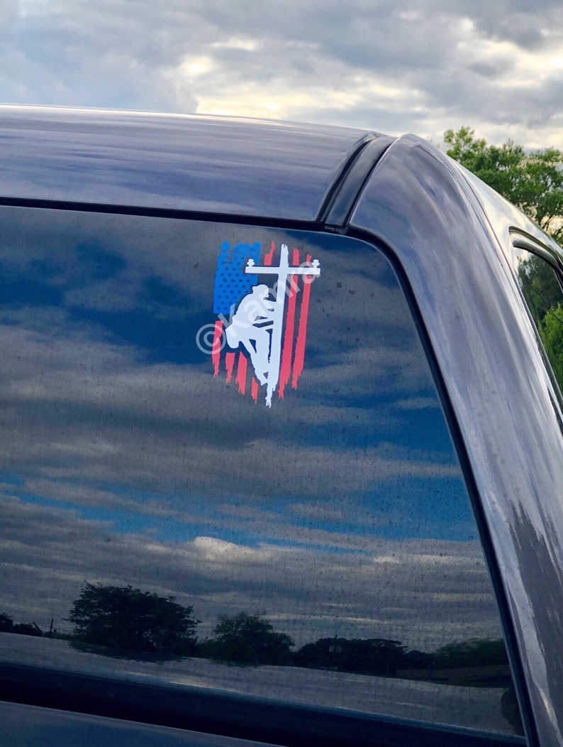 American lineman decal