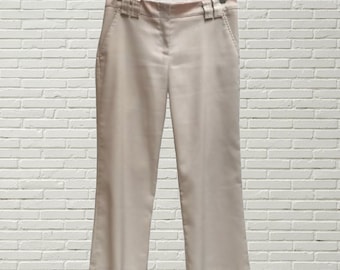 Vintage Light Beige Capris with Pockets