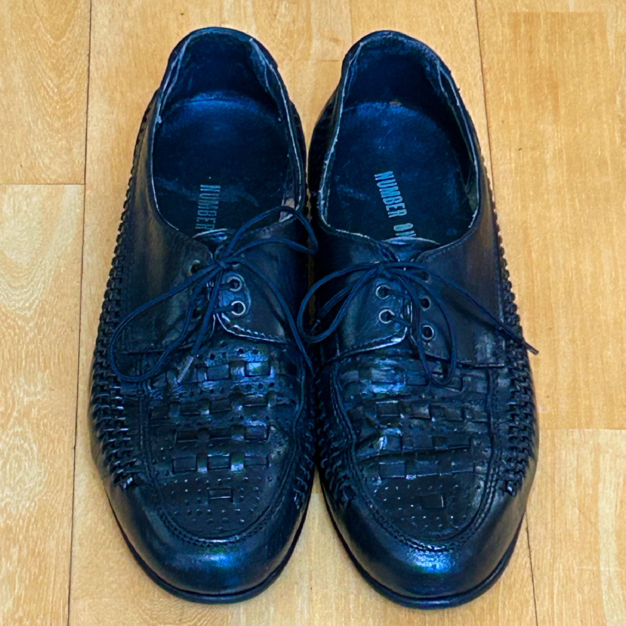 NEW MO.S Made In Italy Black Leather Mens Shoes Size 9 Lavorazione Artigiana Shoes In Men main image 4