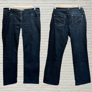 Vintage CONTRAST Dark Blue Jeans