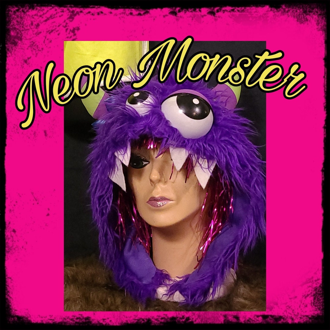 Neon Monster Halloween Costume Etsy