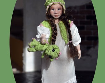 Sally miniature doll 1:12