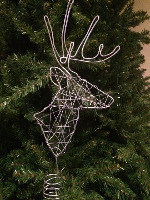 Deer Head Tree Topper by A Head Of The Game Etsy