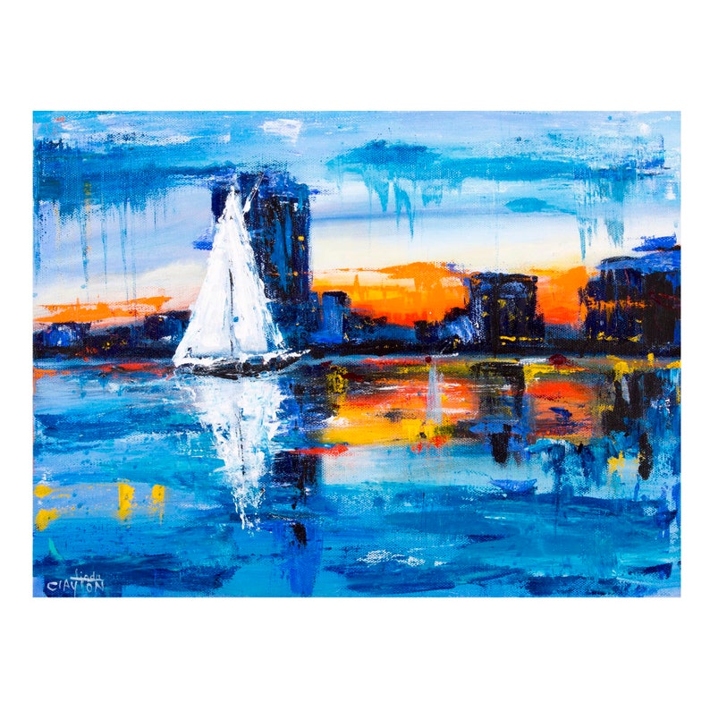 Minnesota Lake Calhoun Bde Maka Ska Boat Sailing Dock Etsy