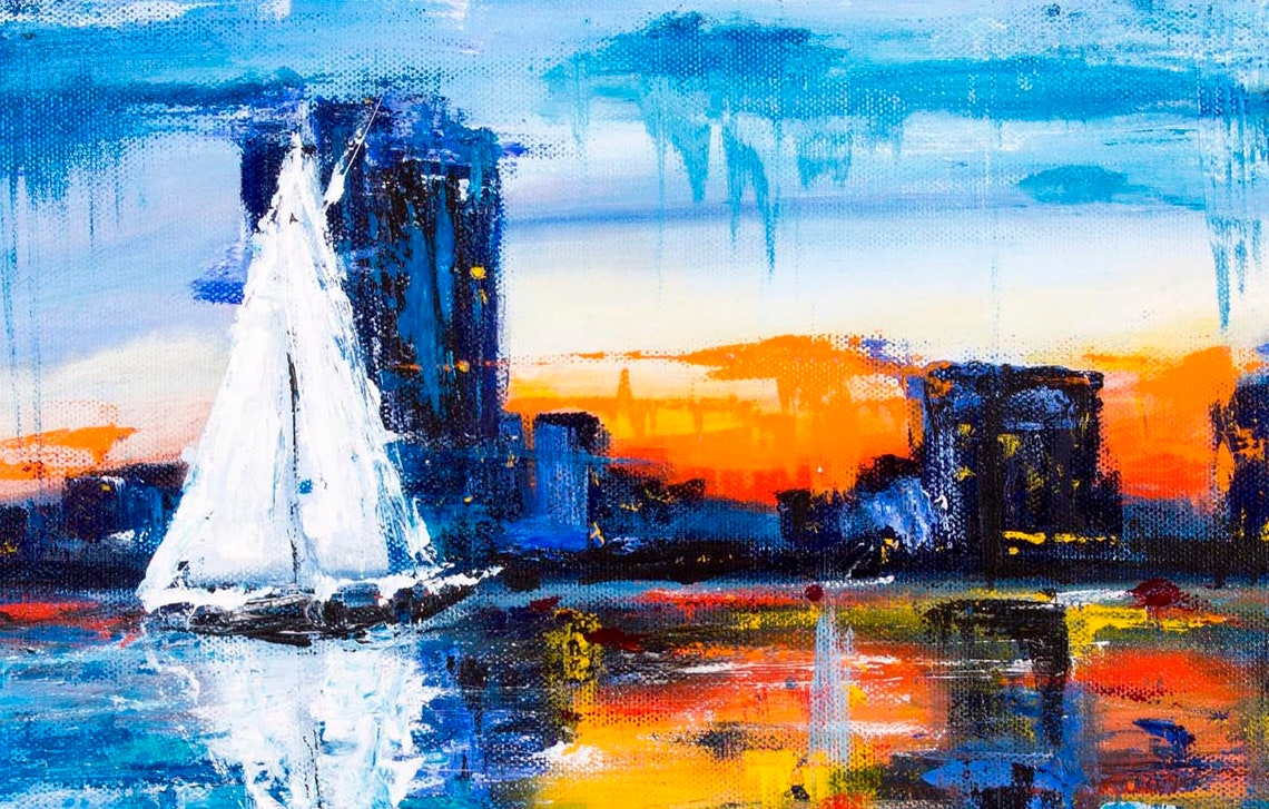 Minnesota Lake Calhoun Bde Maka Ska Boat Sailing Dock Etsy