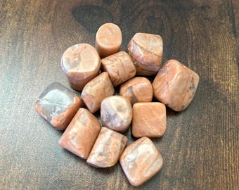Peach Moonstone Tumbles | Tumbled Metaphysical Crystals