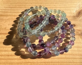 Handmade Fluorite 8MM Bracelets | Green Fluorite | Rainbow Fluorite